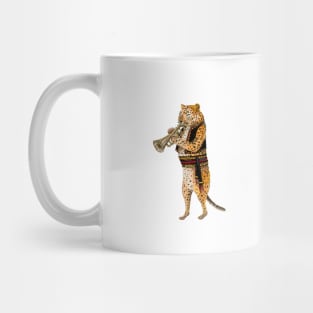 Trumpeting Leopard Mug